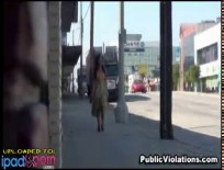 Girls dress pulled down in public