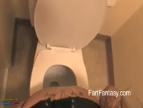 Farting in the bathroom